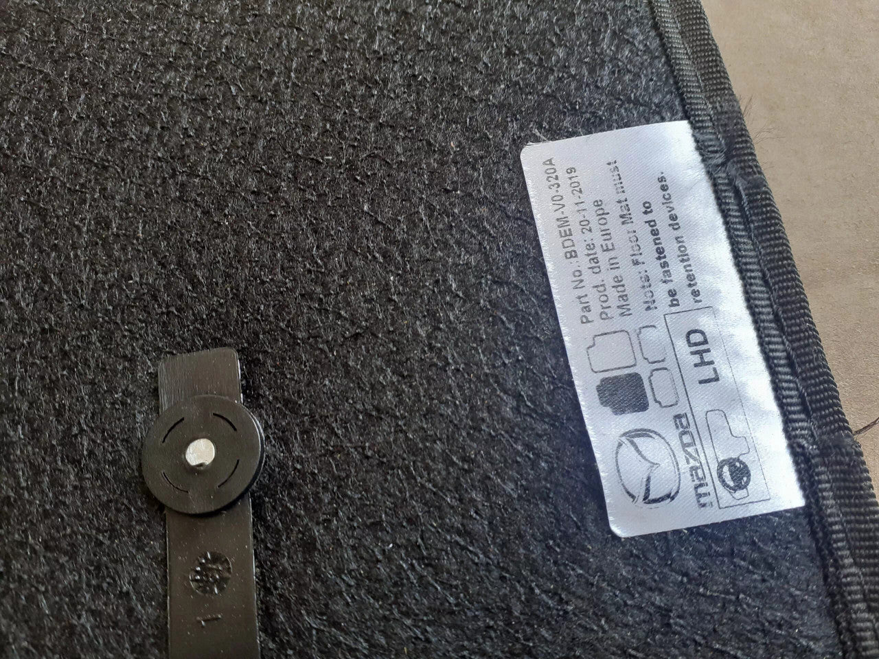 Interior Carpet Set LHD fits Mazda 3 BP BDEMV0320A Genuine BDEM-V0-320A View Lower