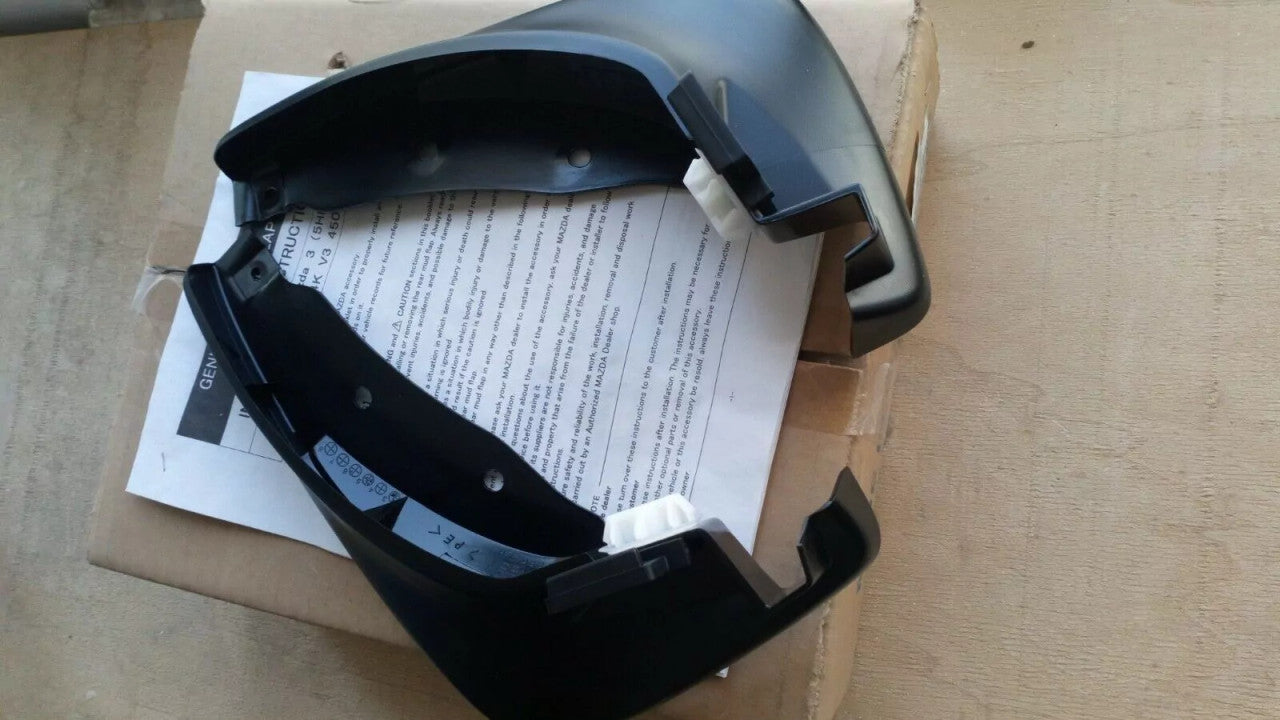 Mud Flaps Splash Guards Front Set fits Mazda 3 BK BP4K-V3-450F Genuine View Front