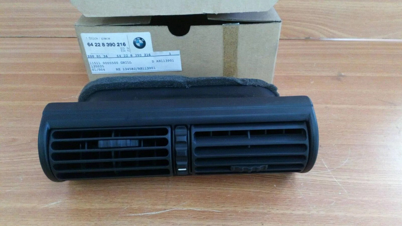 Center Console Air Vents Grill fits BMW E36 64228390216 Genuine BW-64-22-8-390-216 View Front