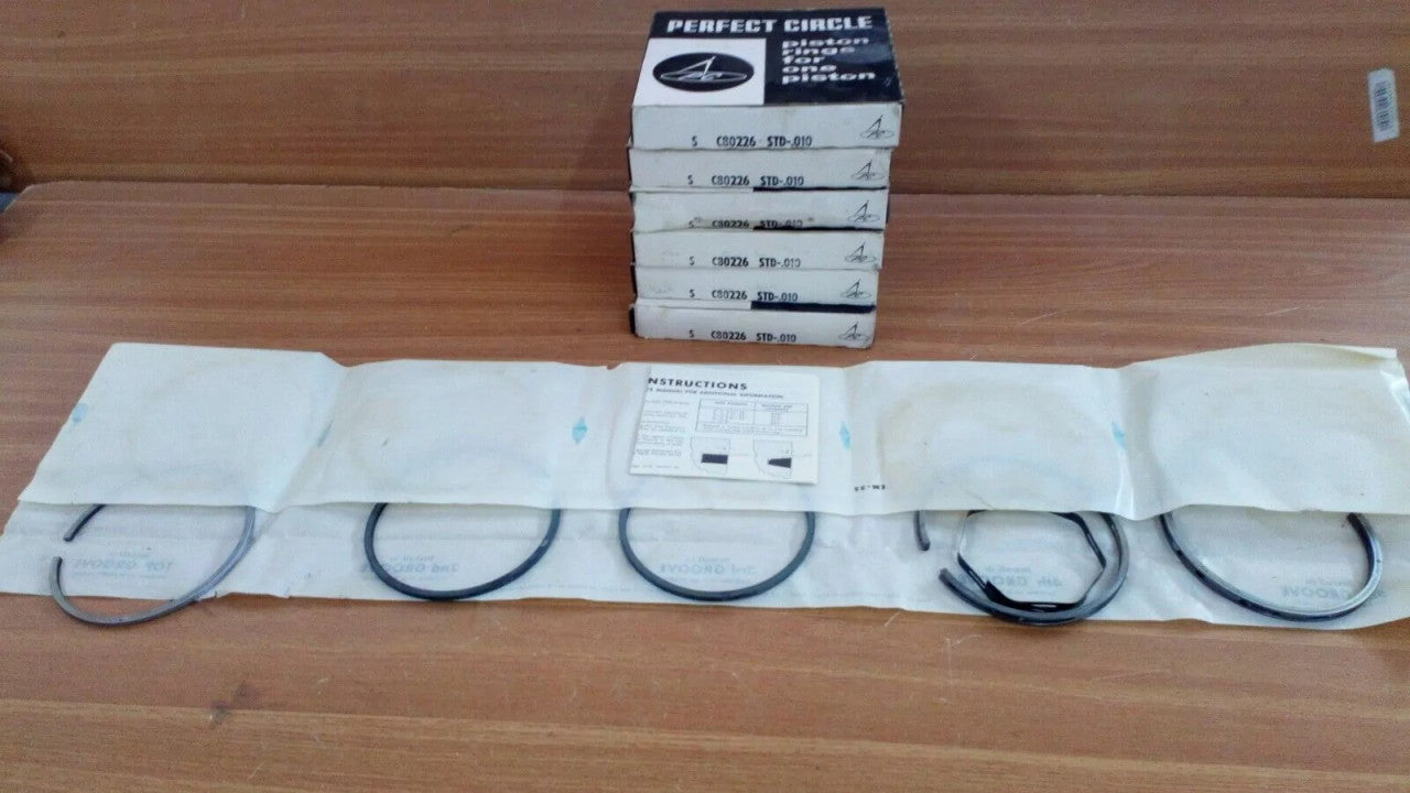 Piston Rings Set fits Leyland Comet 90 100 100.58mm Bore STD C80226 View Front