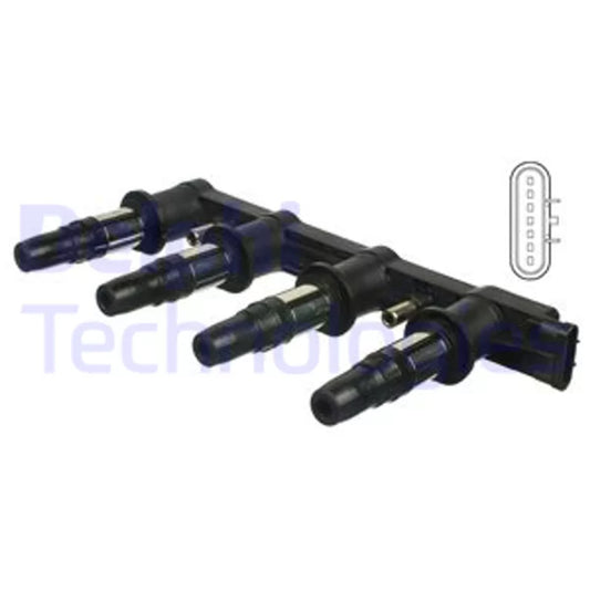 Ignition Coil fits Opel Vauxhall Astra J Mokka X Chevrolet Trax Cruze Aveo CE01841-12B1 View Front