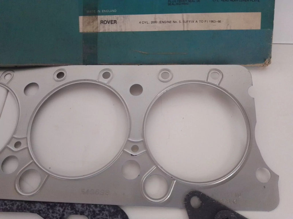 Head Set Gaskets Kit fits Rover 2000 4 Cylinder 1963-1966 CF550 View Rear