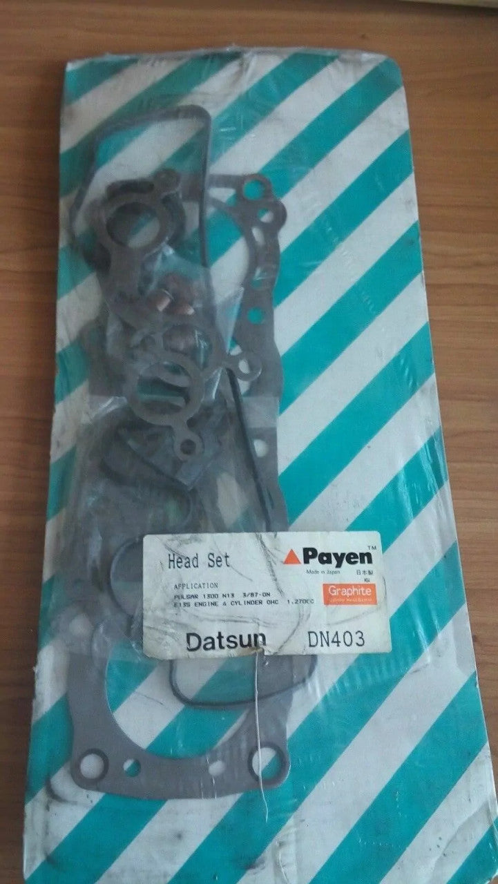 Head Set Gasket kit fits Nissan Pulsar Sunny 8v E13S engine DN403 View Front