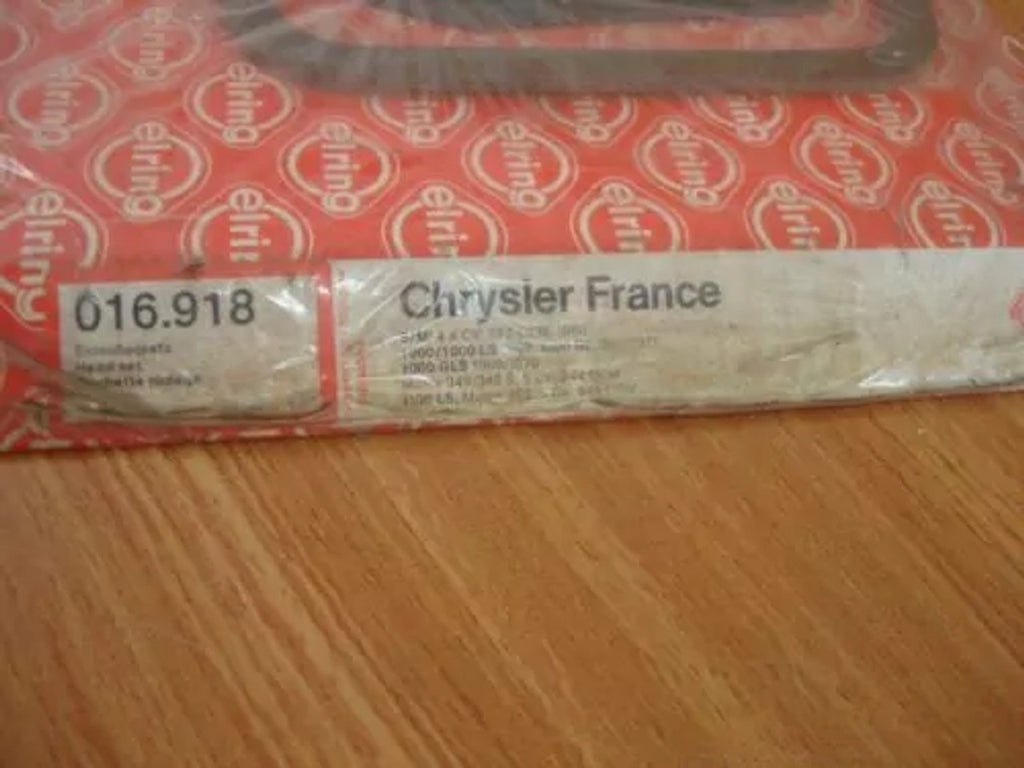 Head Set Gasket Kit fits Simca Poissy 777cc 1000 944cc 349 352 E-016-918 View Rear