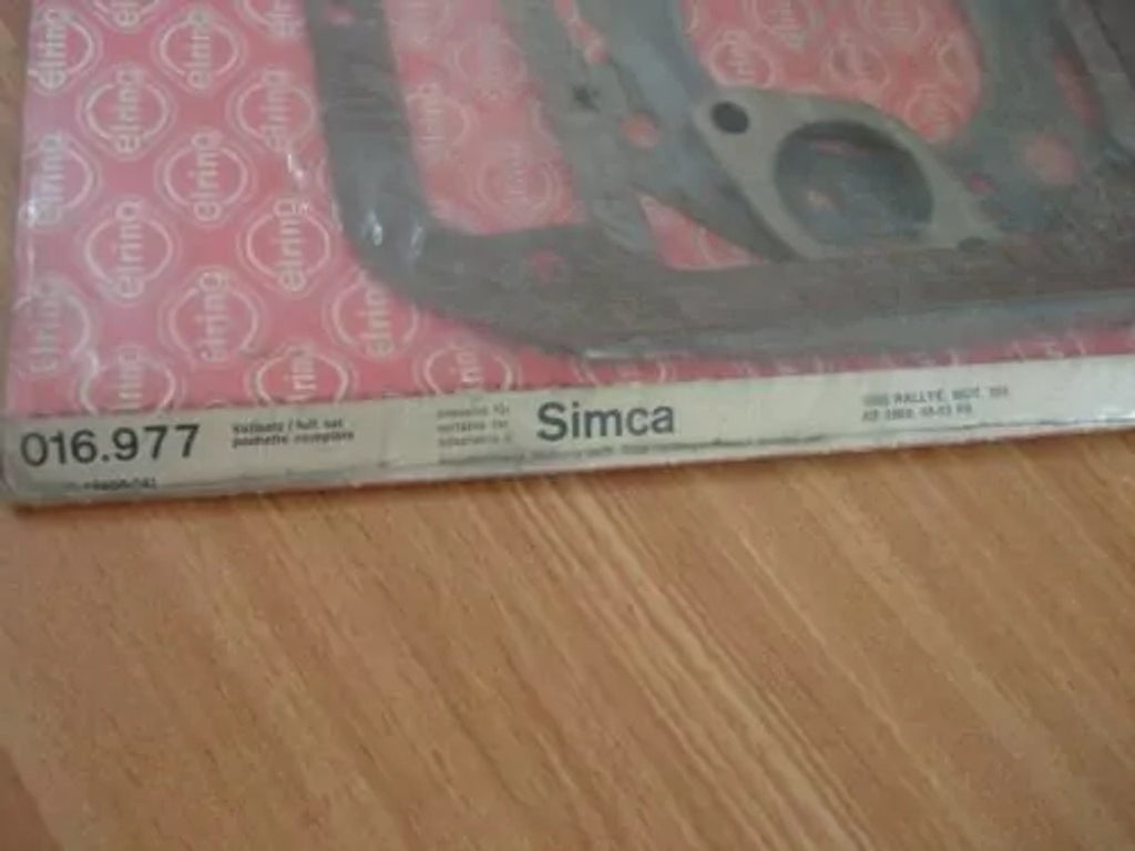 Full Set Gaskets kit fits Simca 1000 Rallye Motor 351 1969- E-016-977 View Rear