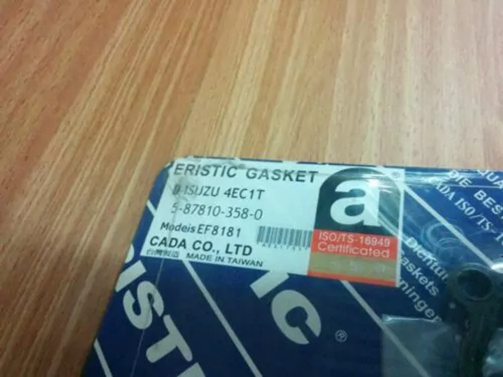 Full Gaskets Set kit fits Isuzu Gemini JT600 Mark Opel Corsa Astra 4EC1T engine EF8181 View Rear