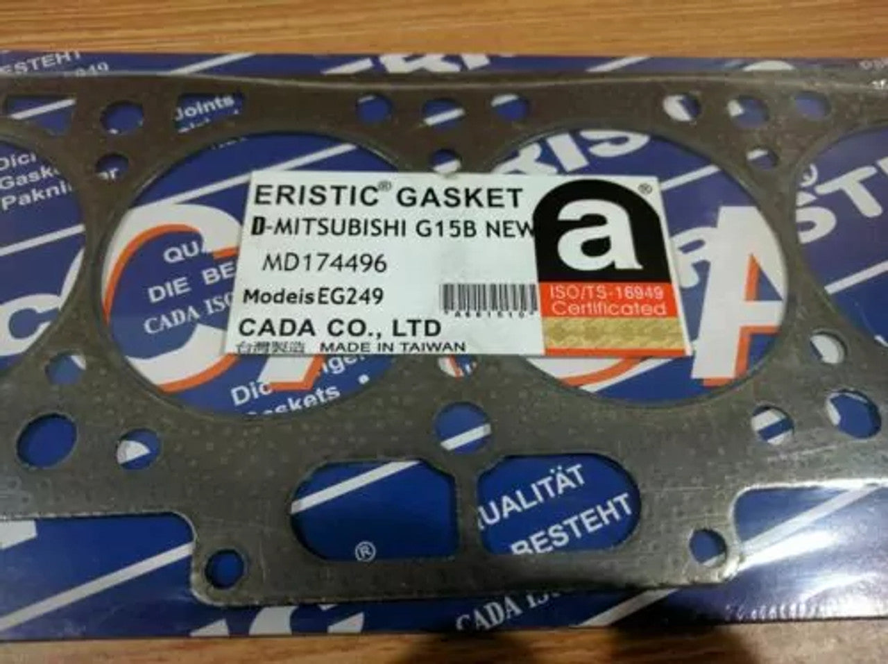 Head Gasket fits Mitsubishi Mirage Colt Lancer C12A C52A C62A C72A G15B EG249 View Rear