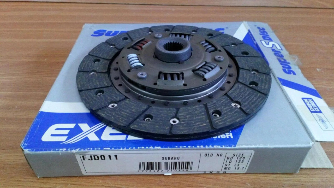 Clutch Disc fits Subaru Leone AB EA65 180mm FJD011 View Front