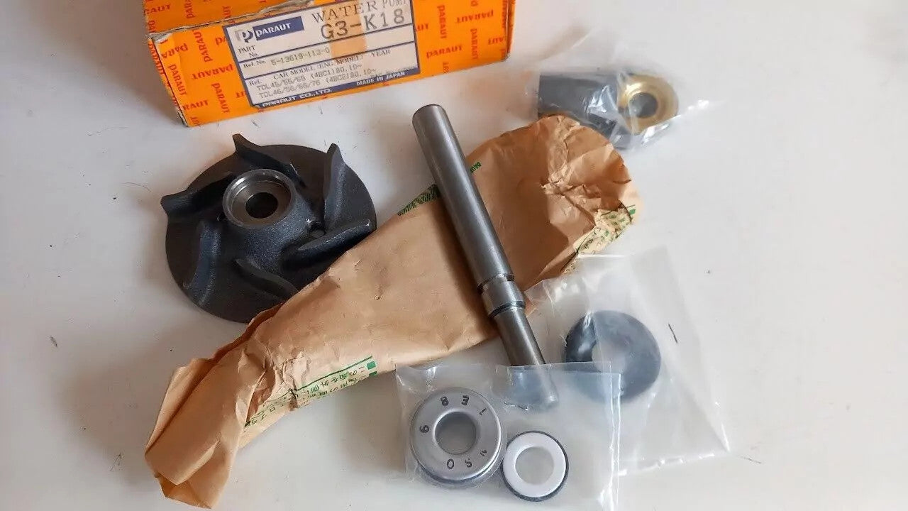 Water Pump Kit fits Isuzu TLD45 TLD55 TLD65 4BC1 TLD46 TLD56 TLD66 TLD76 4BC2 G3-K18 View Front