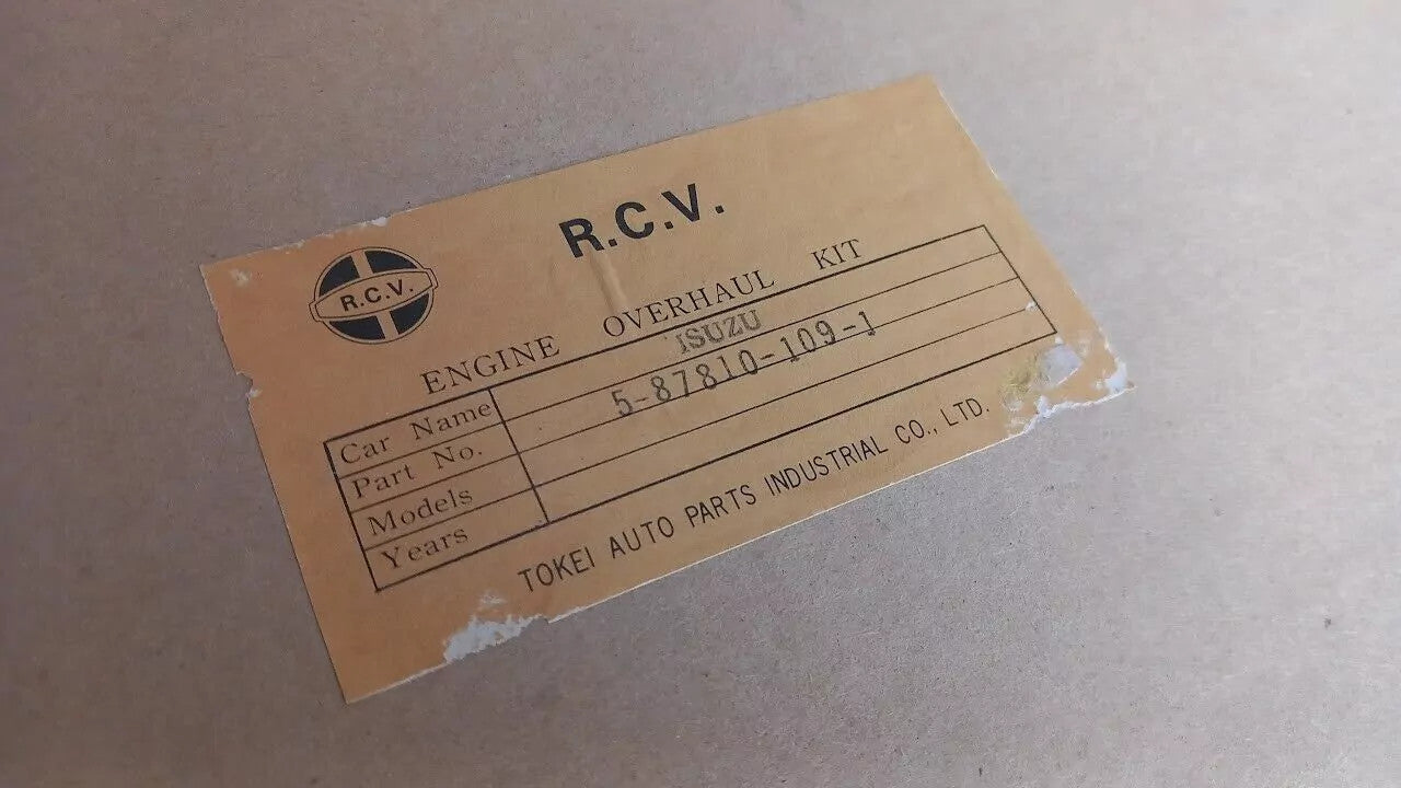 Full Set Gaskets kit fits Isuzu 4BA1 engine NKR ELF TLD34 TLD44 TLD54 GD731 View Upper