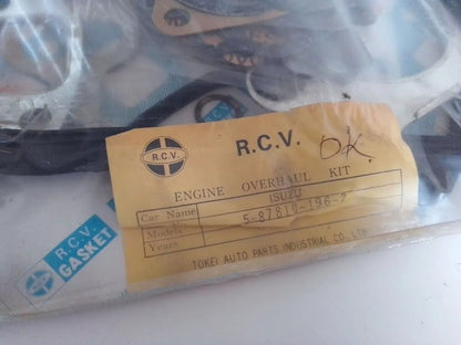 Full Set Gasket kit fits Isuzu Gemini WFR Fargo Holden Shuttle 4FB1 engine GK500 View Left