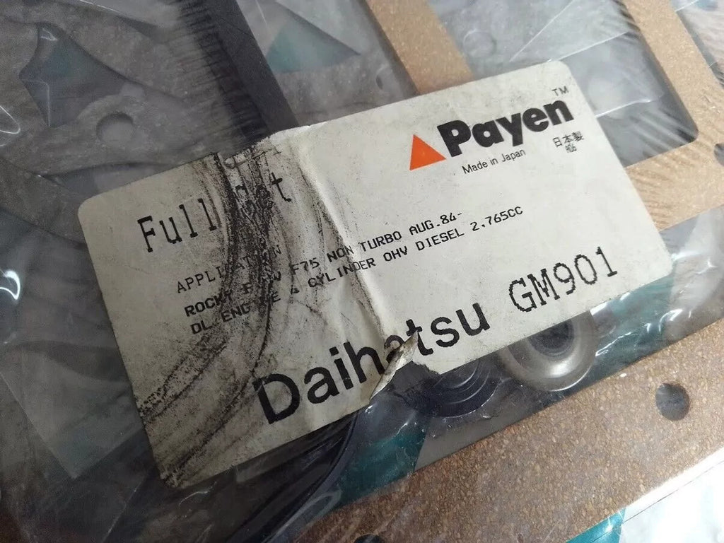 Full Set Gasket kit fits Daihatsu Wildcat Rocky Fourtrak Rugger Delta DL engine GM900/1 View Rear