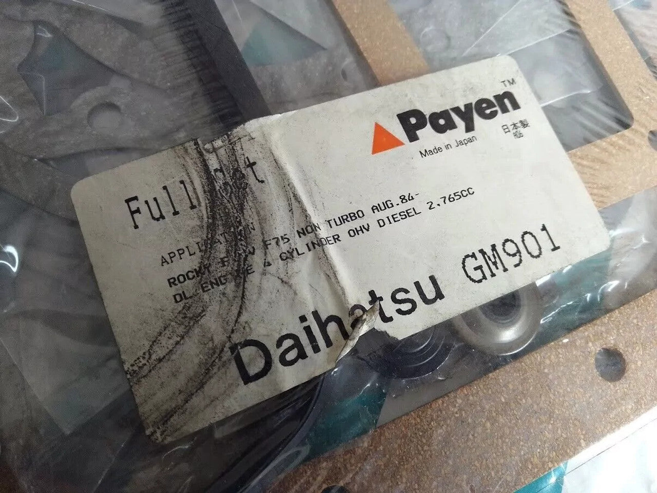 Full Set Gasket kit fits Daihatsu Wildcat Rocky Fourtrak Rugger Delta DL engine GM900/1 View Rear