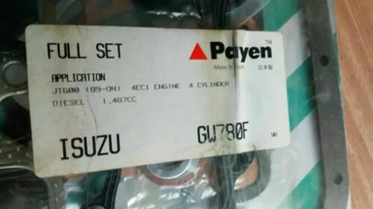 Full Set Gaskets kit fits Isuzu Gemini JT600 4EC1T Opel Corsa A Kadett E 15DT GW780 View Rear