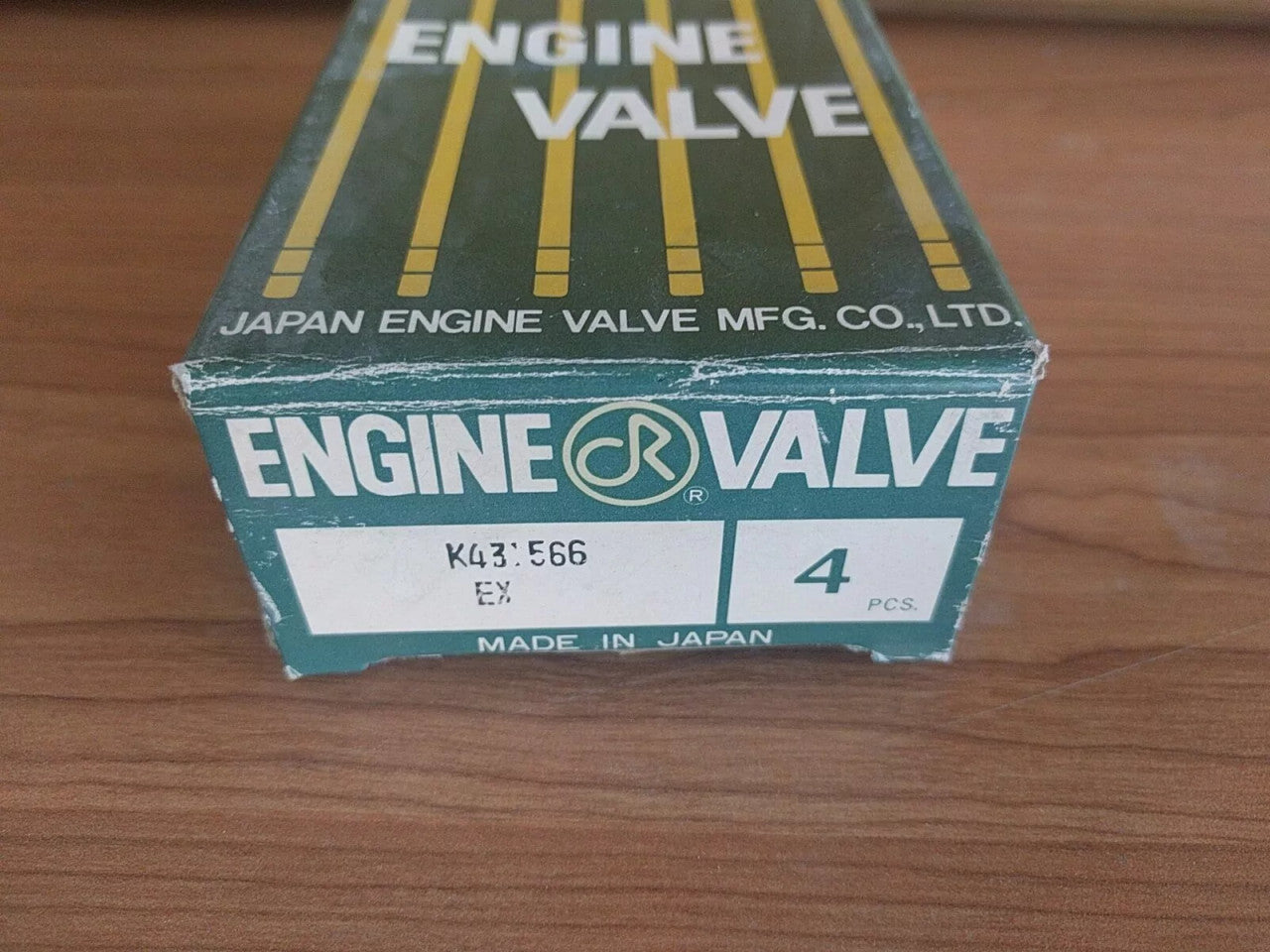 4x Exhaust Valves fits Mitsubishi Colt 1000 1100 Delica L300 T100 KE43 KE44 K431566 View Front