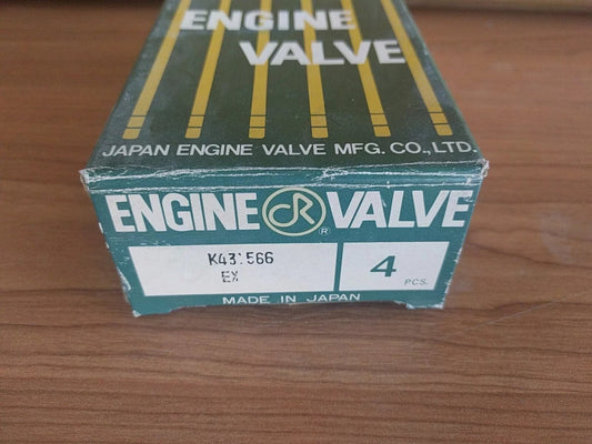 4x Exhaust Valves fits Mitsubishi Colt 1000 1100 Delica L300 T100 KE43 KE44 K431566 View Front