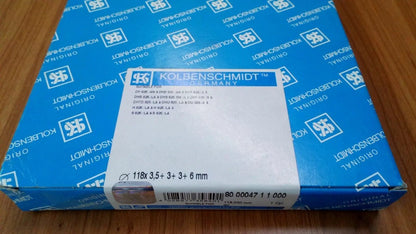 Piston Rings 1 Cyl fits DAF 118mm 8250cc DH825 HT825 DHT825 DHS825 DU825 HS825 KS-800004711000 View Front