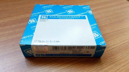 1 Cylinder Piston Rings fits DAF Westinghouse 75mm Bore 3x3x3x5 247546 KS-800028710000 View Front