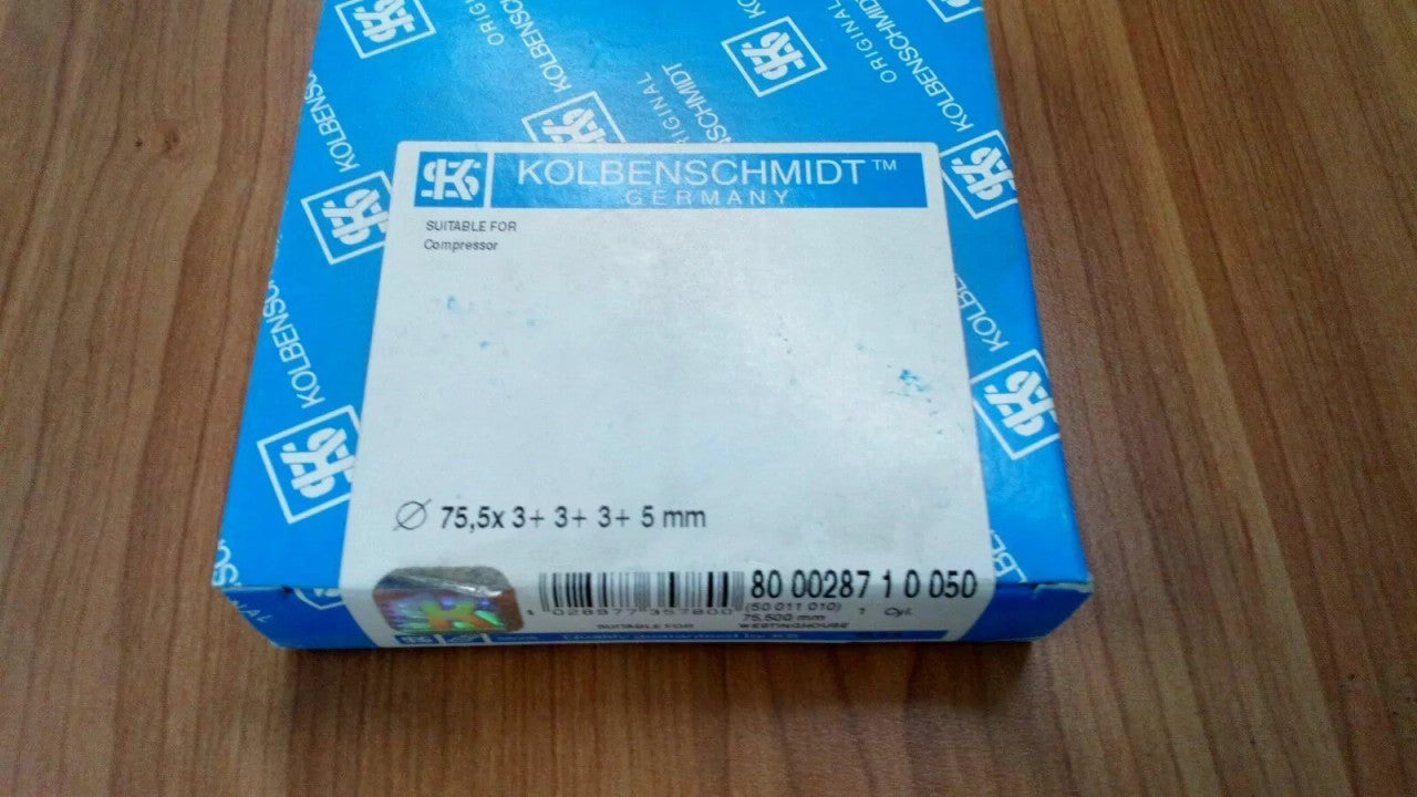 1 Cylinder Piston Rings fits Westinghouse DAF 75.5mm Bore 3x3x3x5 247546 KS-800028710050 View Front