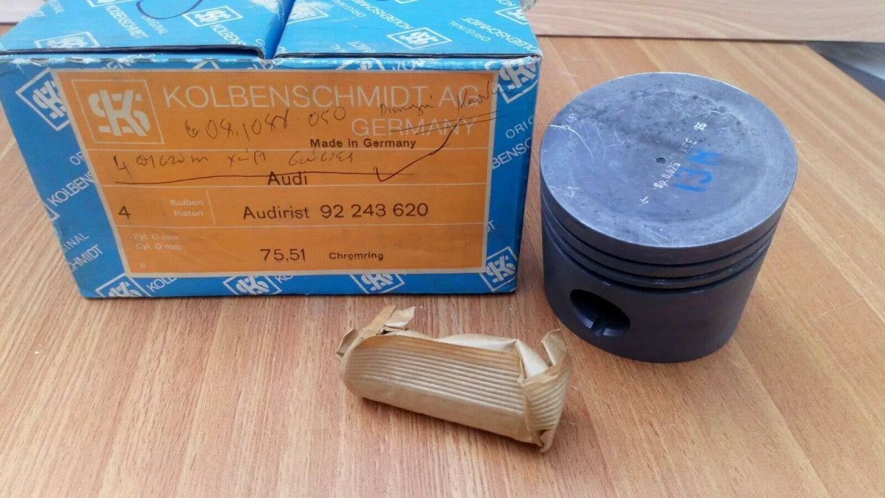 4x Pistons fits VW Passat Audi 80 EP ZA ZF 75.51mm Oversize 056107091T KS-92-243-620 View Front