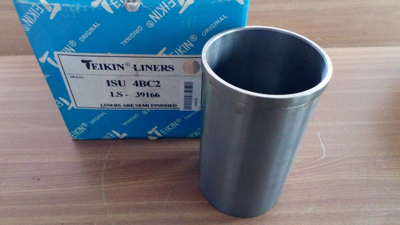 4x Cylinder Liners Sleeves fits Isuzu 4BC2 Semi Finished LS39166 View Front