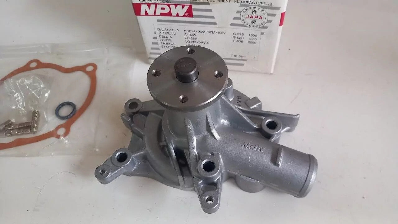 Water Pump fits Mitsubishi Galant Forte Starion G32B G62B G63B M-15 View Front