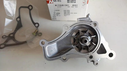 Water Pump fits Mitsubishi Lancer Mirage Galant 4G91 4G92 4G93 M-45 View Rear