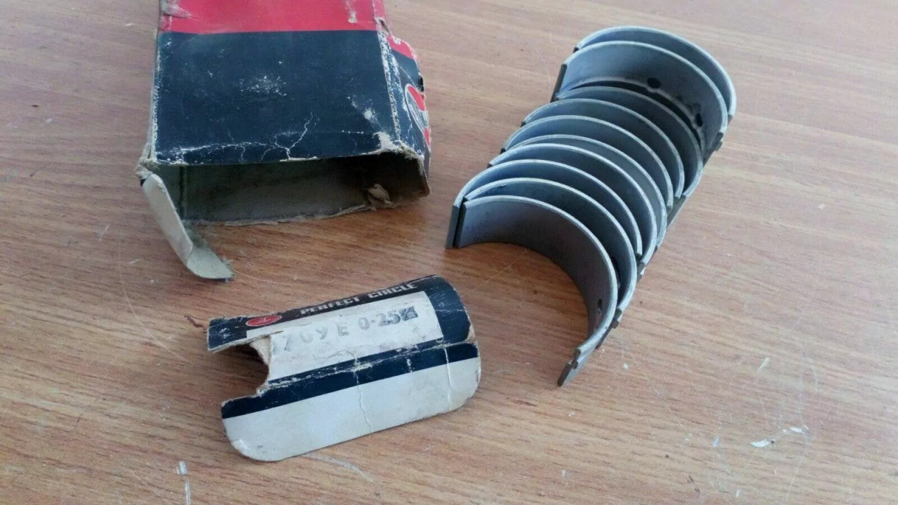 Main Bearings Crankshaft Set fits Simca 342 342S 345 345S engines +0.25mm M0709G/25 View Front