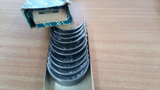 Main Bearings Crankshaft Set fits Massey Ferguson Perkins MF50 P3 A3 +010 MBS-5-773-010 View Front