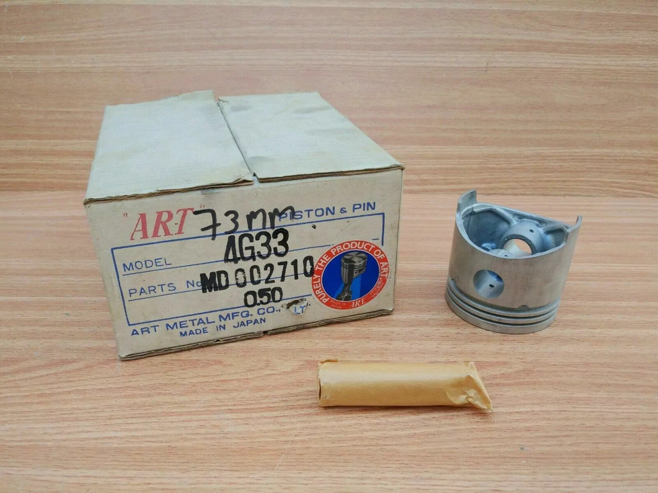 4x Pistons fits Mitsubishi Lancer Colt 4G33 73mm Oversize 73.50mm MD002851/50 View Rear