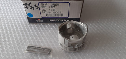 4x Piston fits Mitsubishi G15B engine 76mm Bore Oversize 0.50mm MD074715 View Rear