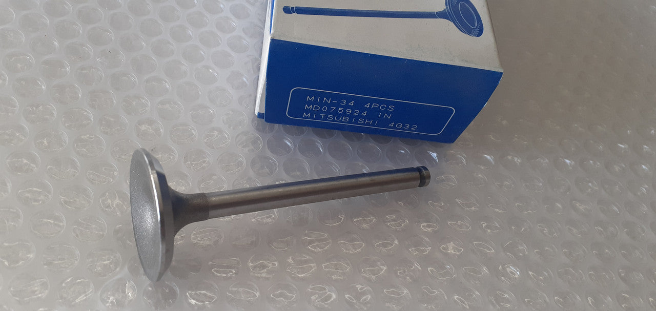 4x Intake Inlet Valve fits Mitsubishi Galant E31 E32 G32 38x8x103.4 MD075924 View Front