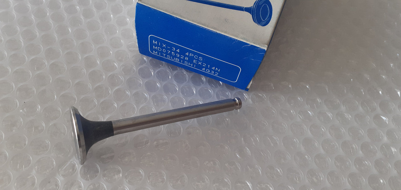 4x Exhaust Valves fits Mitsubishi Colt C13A Galant E11 E31 L200 Triton K11T G32 MD075928 View Front