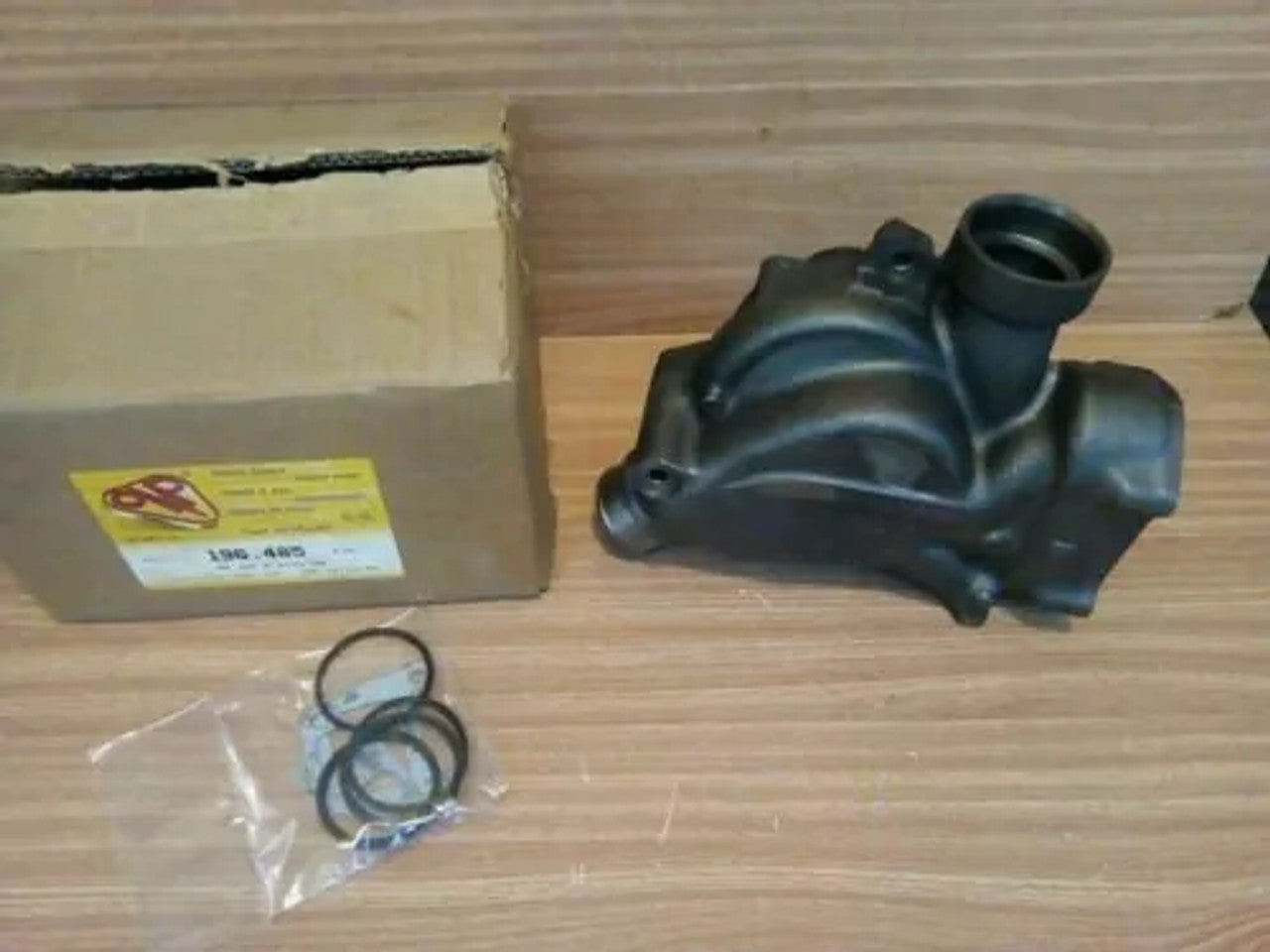 Water Pump fits Iveco New Holland 6 cylinder 821042 engines - 98447661 OMP-196-485 View Rear