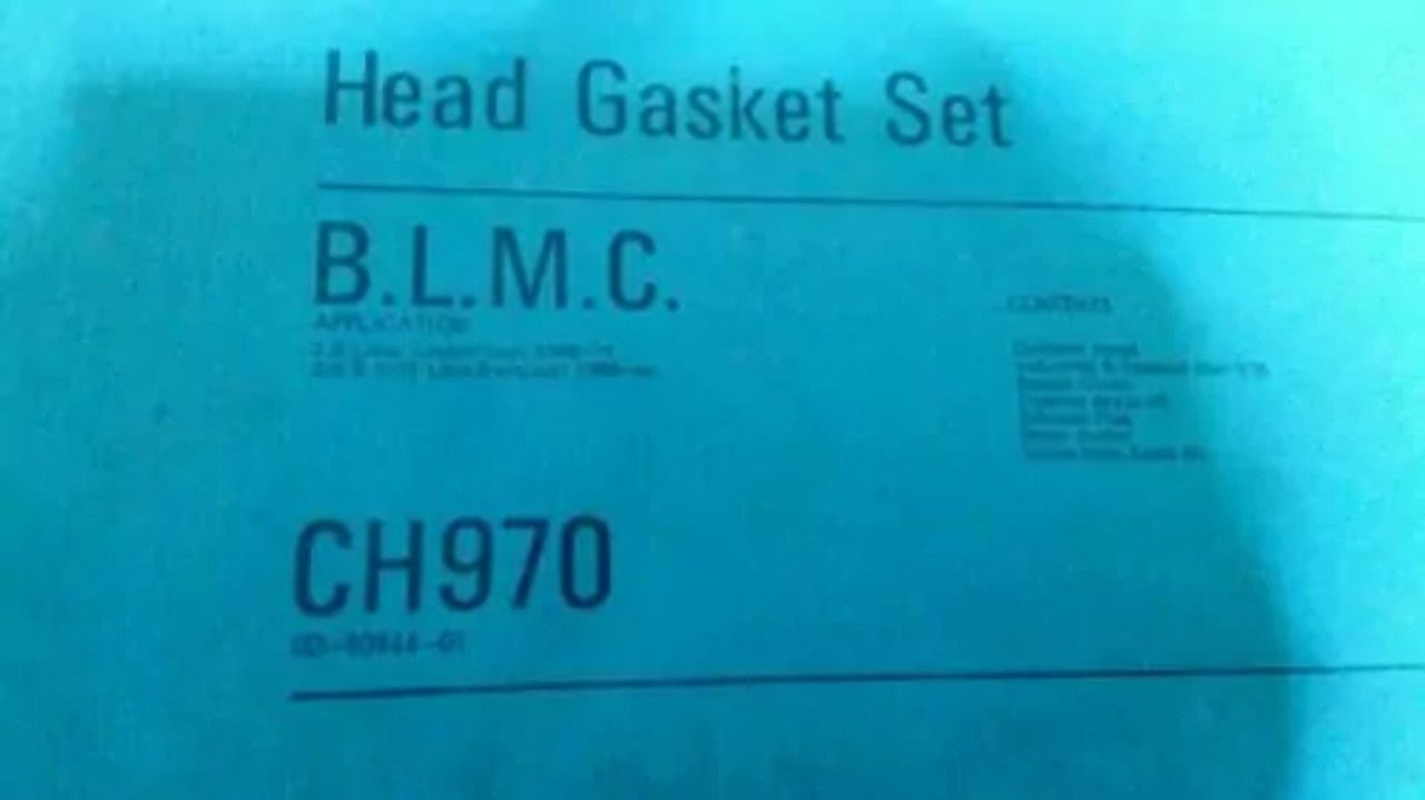 Head Set Gasket kit fits BLMC EA series 350 360 420 440 1968-1971 2.5 Diesel P-CH-970 View Rear