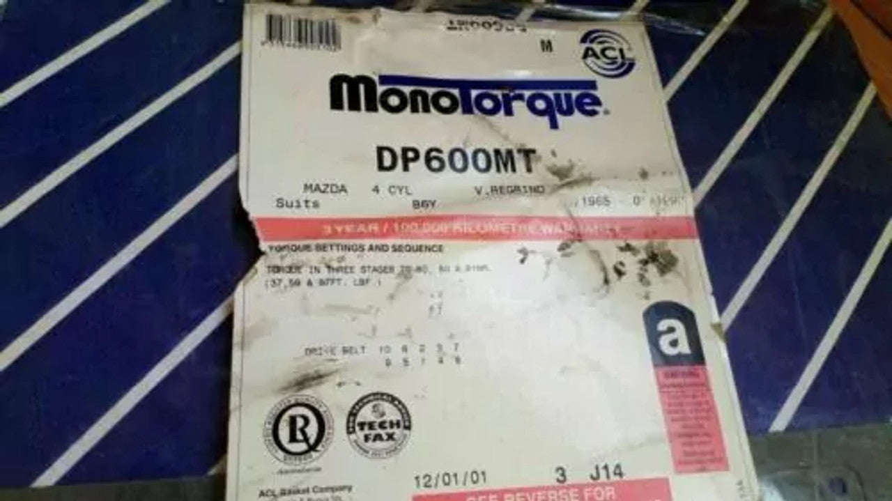 Head Set Gasket Kit fits Mazda 323 BF 1.6 GT B6 engine P-DP-600 View Rear