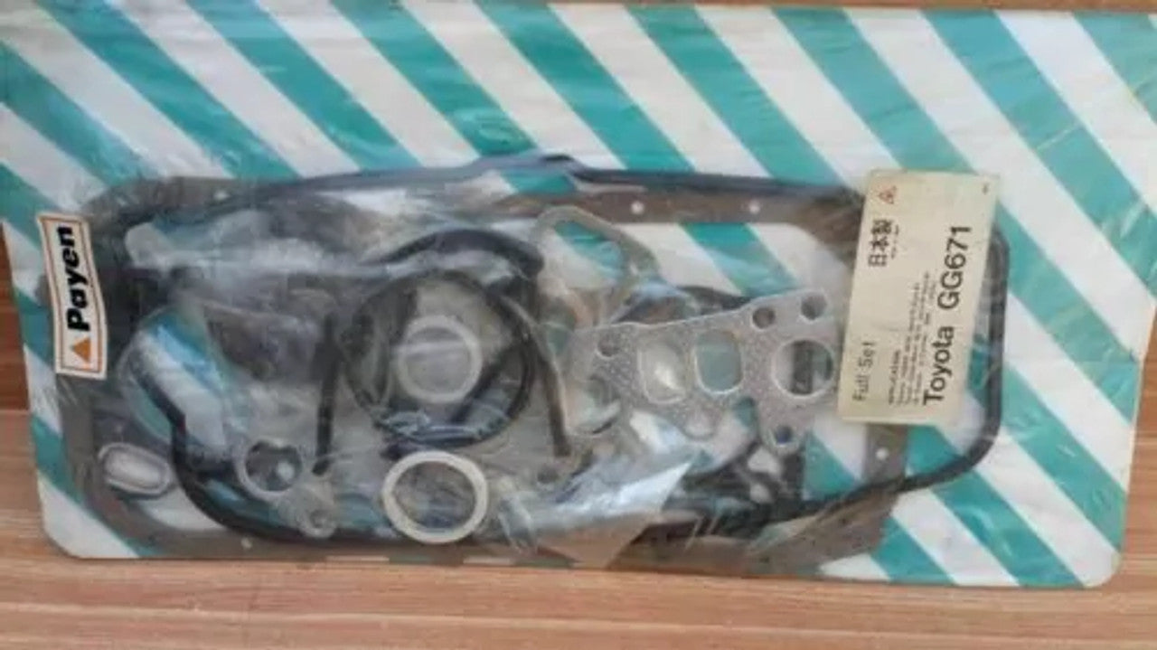 Full Set Gaskets kit fits Toyota Corolla AE70 Tercel AL12 3A engines OHC P-GG-671 View Front