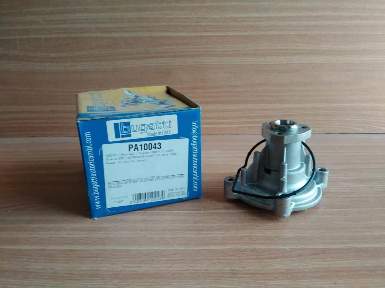 Water Pump fits Audi A3 Seat Cordoba Ibiza Toledo Skoda Octavia VW EOS Polo PA10043 View Front