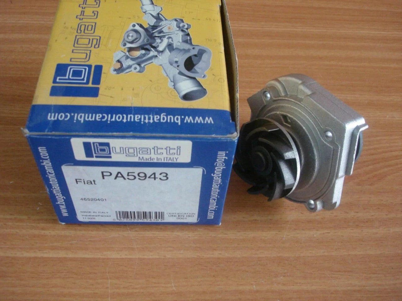 Water Pump fits Fiat 500 Bravo Alfa Romeo Giulietta Mito Lancia Ypsilon Musa PA5943 View Rear