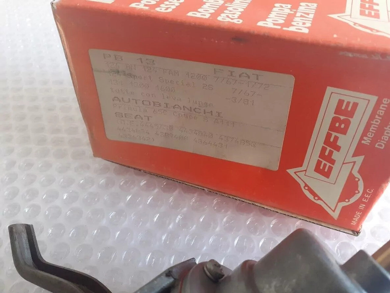 Fuel Pump fits Fiat 124 Sport 131 238 Autobianchi A111 Coupe Seat Mirafiori PB13 View Lower