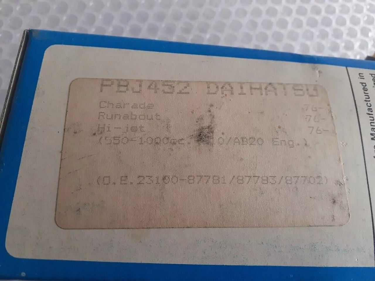 Fuel Pump fits Daihatsu Charade Hijet AB10 AB20 PBJ452 View Lower