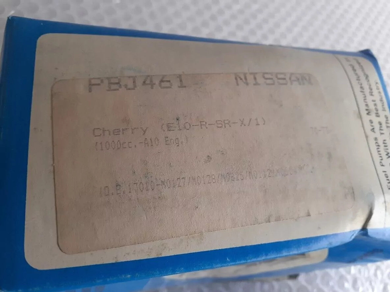 Fuel Pump fits Nissan Datsun Cherry E10 A10 engine PBJ461 View Close Up Front