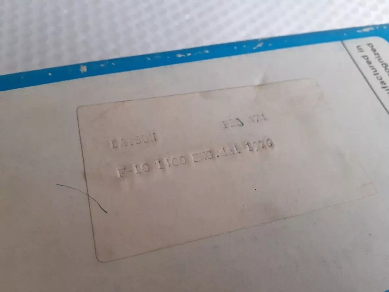 Fuel Pump fits Datsun F10 1400 1976 PBJ474 View Close Up Front