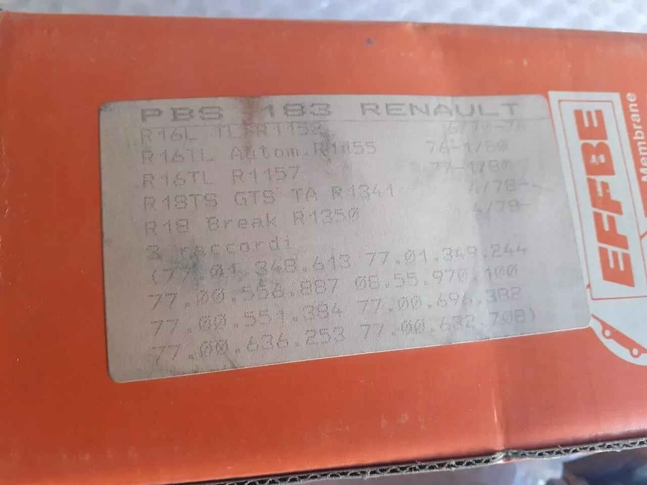 Fuel Pump fits Renault Trafic Fuego R16 R18 PBS183 View Lower