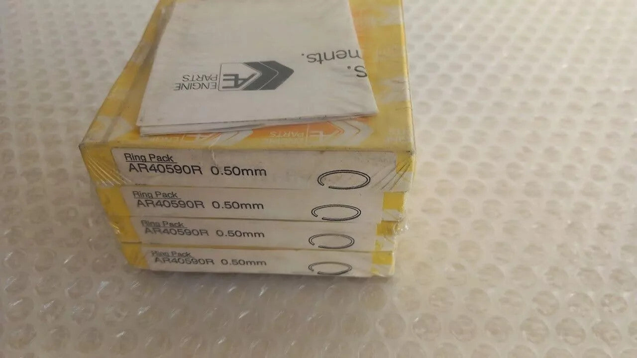 Piston Rings Set fits Mitsubishi 4G52 84.50mm Bore 0.50mm Oversize 2x2x4 R40590/50 View Front