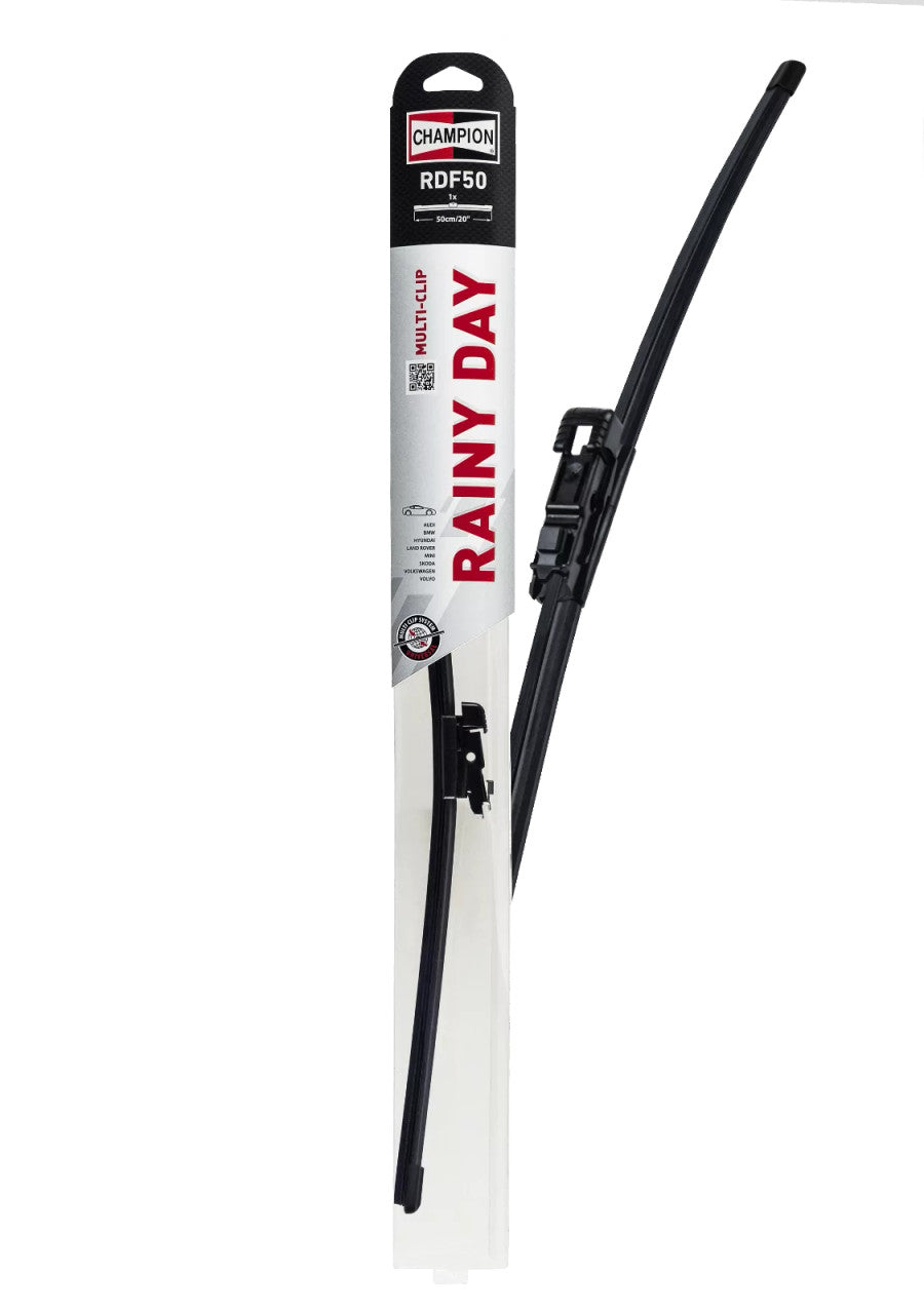 Champion Rainy Day Flat Wiper Blade 60cm 600mm 24 inches with Spoiler RDF60/B01 View Rear