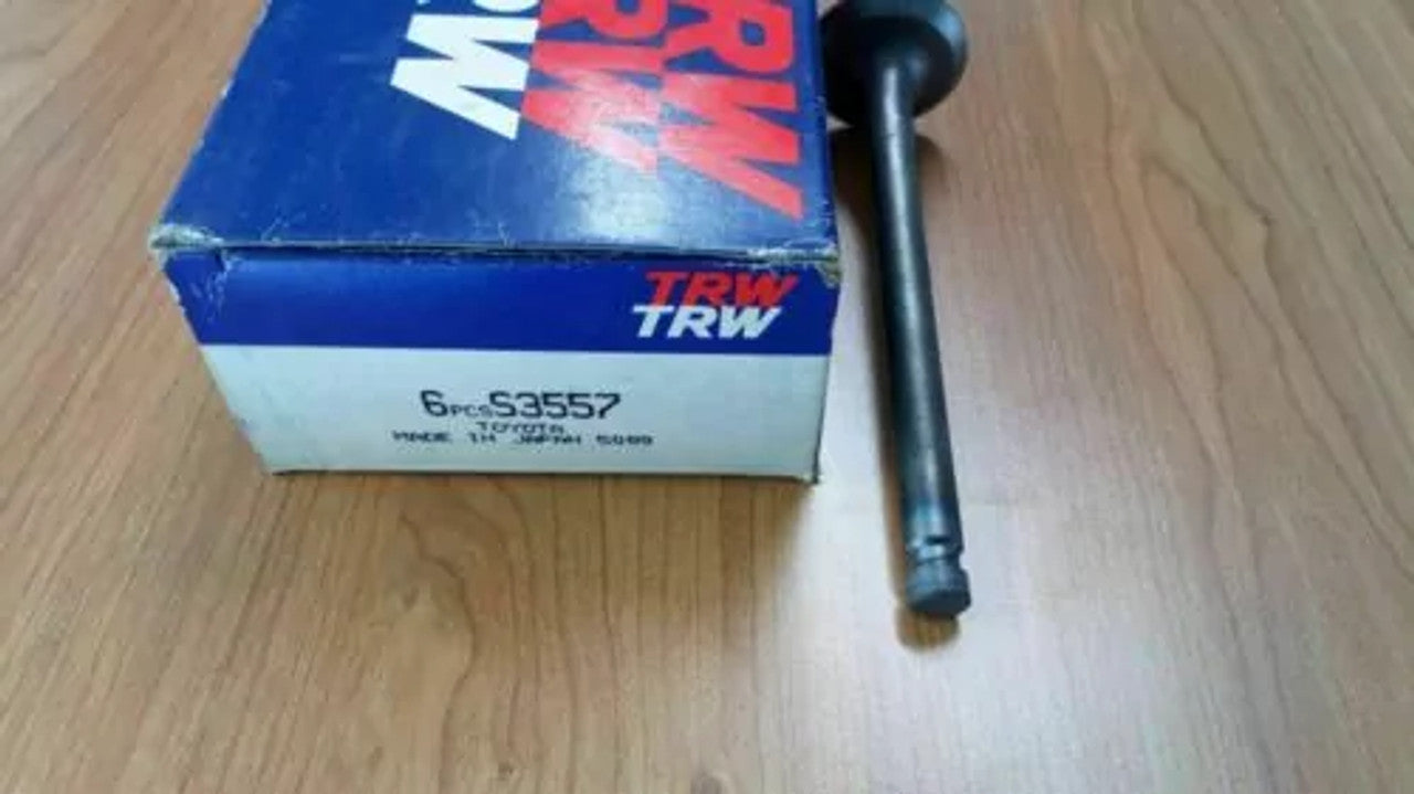 4x Exhaust Valves fits Toyota Land Cruiser Dyna J 2J Engine 13715-46013 S3557 View Front