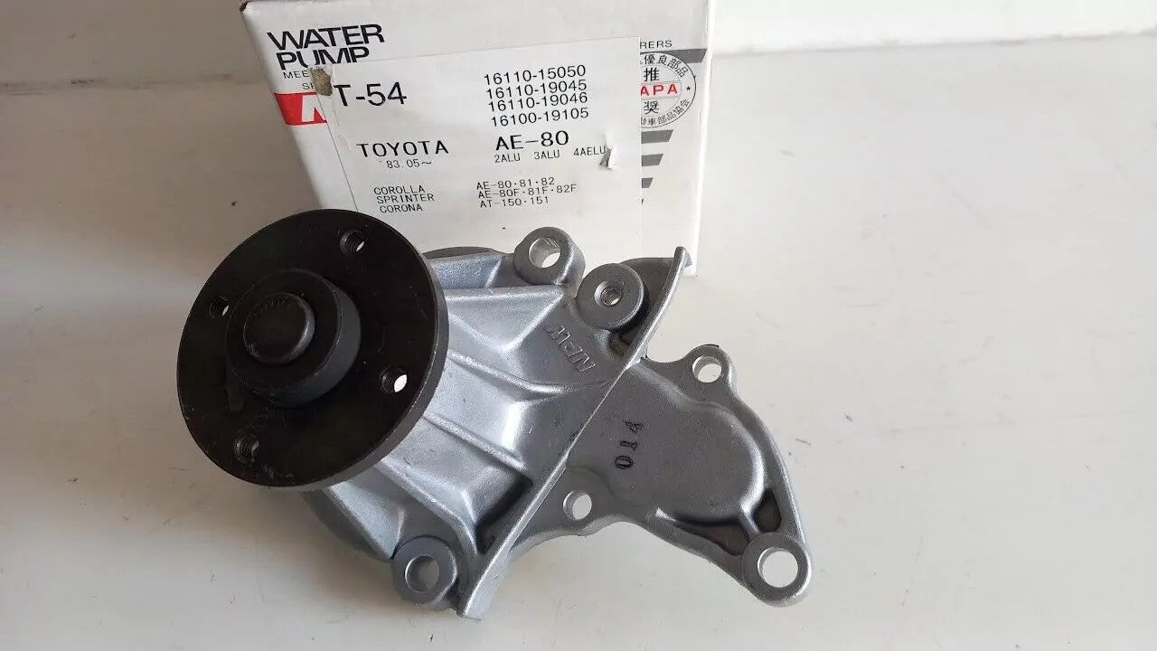 Water Pump fits Toyota Corolla Celica AT160 MR2 AW10 2A 3A 4A T-54 View Front