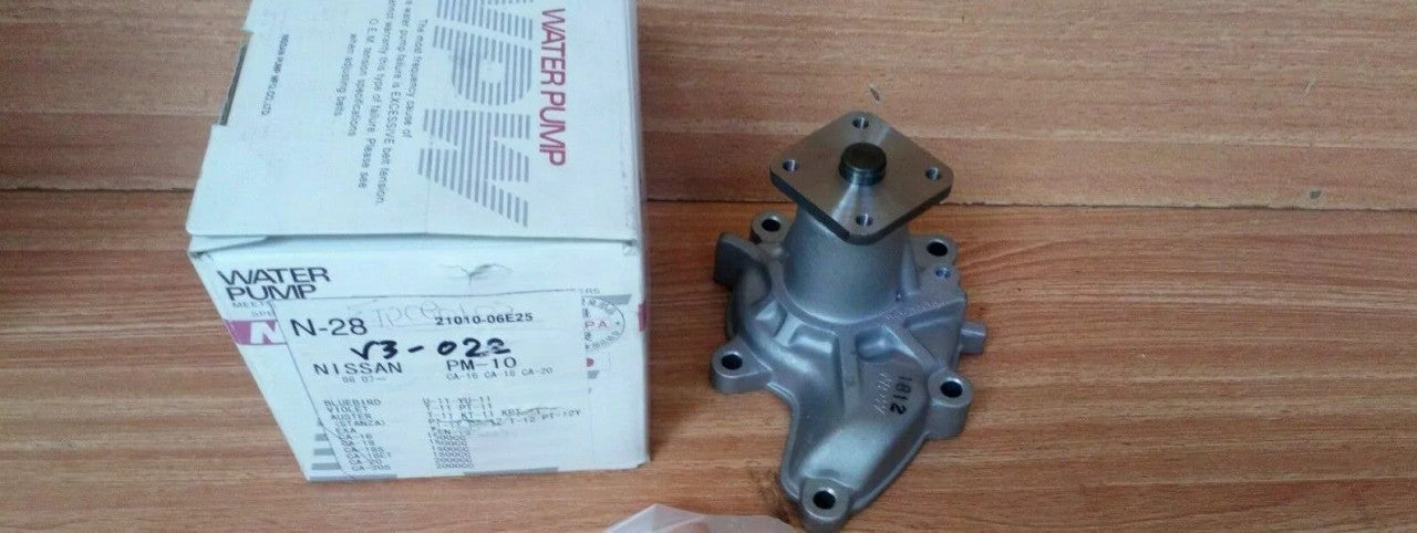 Water Pump fits Nissan Auster Stanza Bluebird Exa Praire M10 Violet CA engines WP-V3-022 View Front